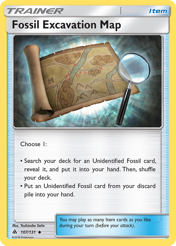 Fossil Excavation Map — SM - Forbidden Light #107/131
