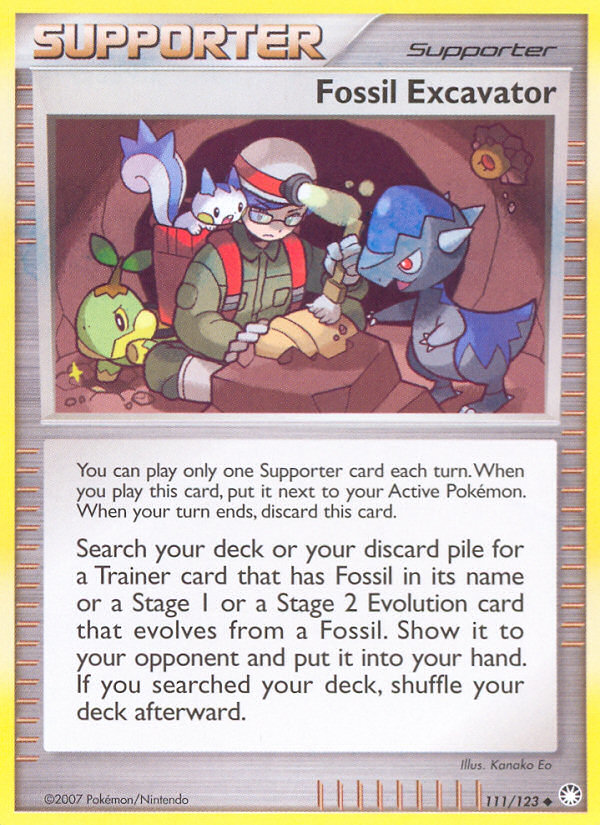 Fossil Excavator — Mysterious Treasures #111/123