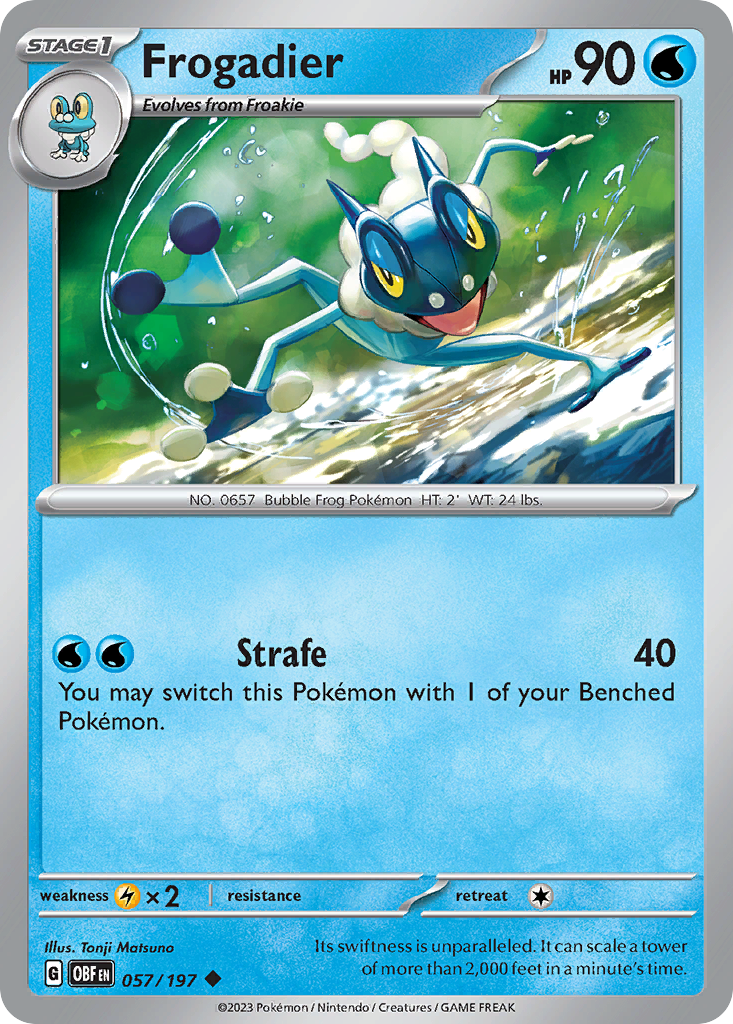 Frogadier — SV03: Obsidian Flames #057/197