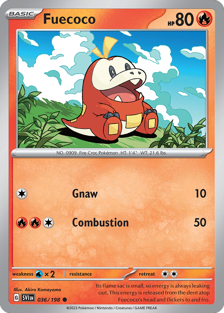 Fuecoco — Miscellaneous Cards & Products #036/198