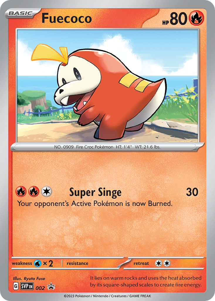 Fuecoco — SV: Scarlet & Violet Promo Cards #002
