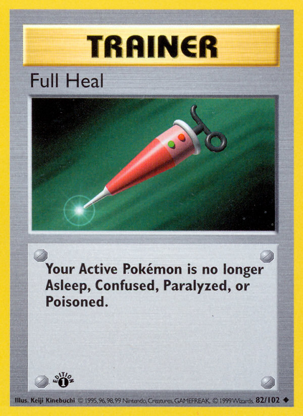 Full Heal — Base Set (Shadowless) #082/102