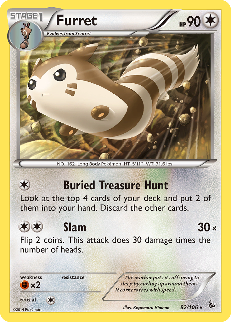 Furret — XY - Flashfire #82/106