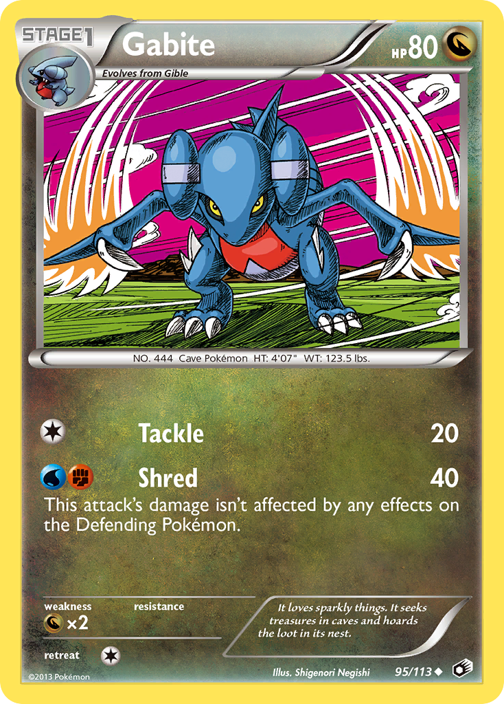 Gabite — Legendary Treasures #95/113
