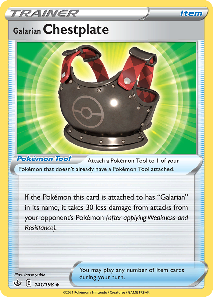 Galarian Chestplate — SWSH06: Chilling Reign #141/198