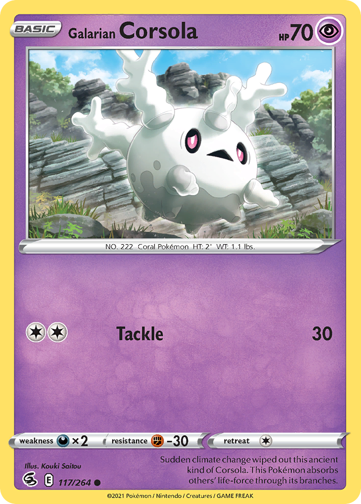 Galarian Corsola — SWSH08: Fusion Strike #117/264