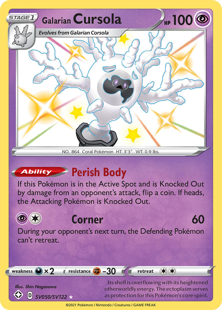Galarian Cursola — Shining Fates: Shiny Vault #SV050/SV122