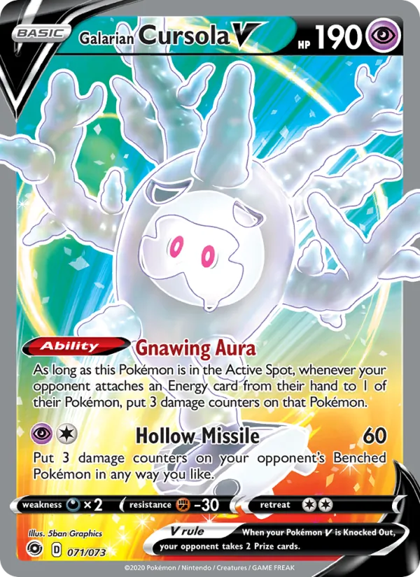 Galarian Cursola V (Full Art) — Champion's Path #71/73