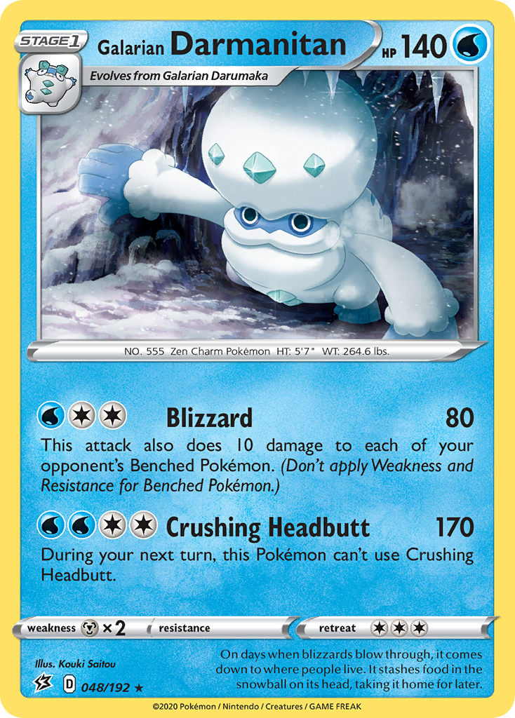 Galarian Darmanitan — SWSH02: Rebel Clash #048/192