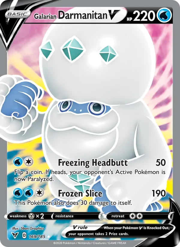 Galarian Darmanitan V (Full Art) — SWSH04: Vivid Voltage #169/185