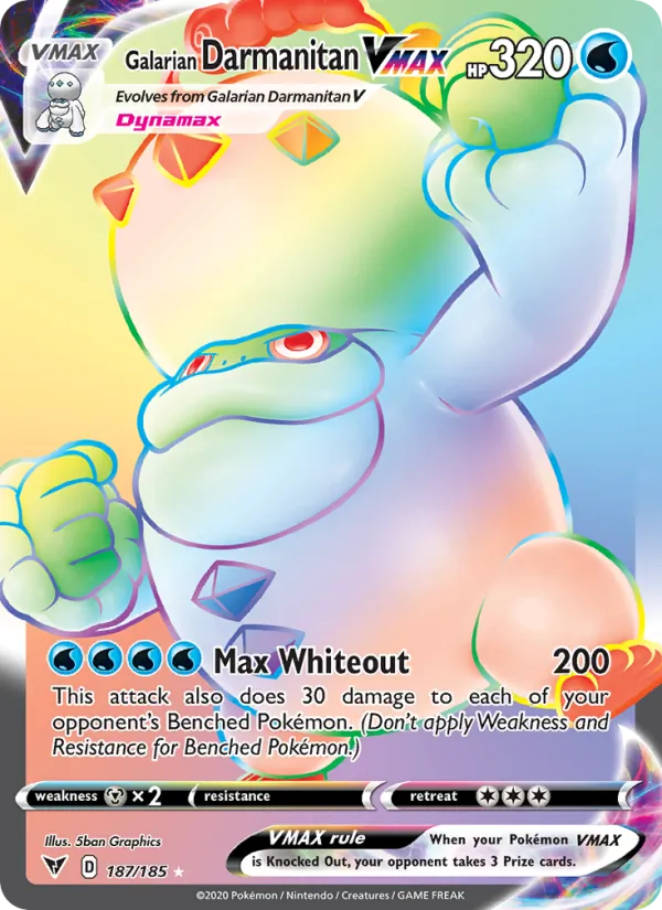 Galarian Darmanitan VMAX (Secret) — SWSH04: Vivid Voltage #187/185
