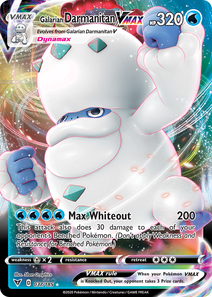 Galarian Darmanitan VMAX — SWSH04: Vivid Voltage #037/185