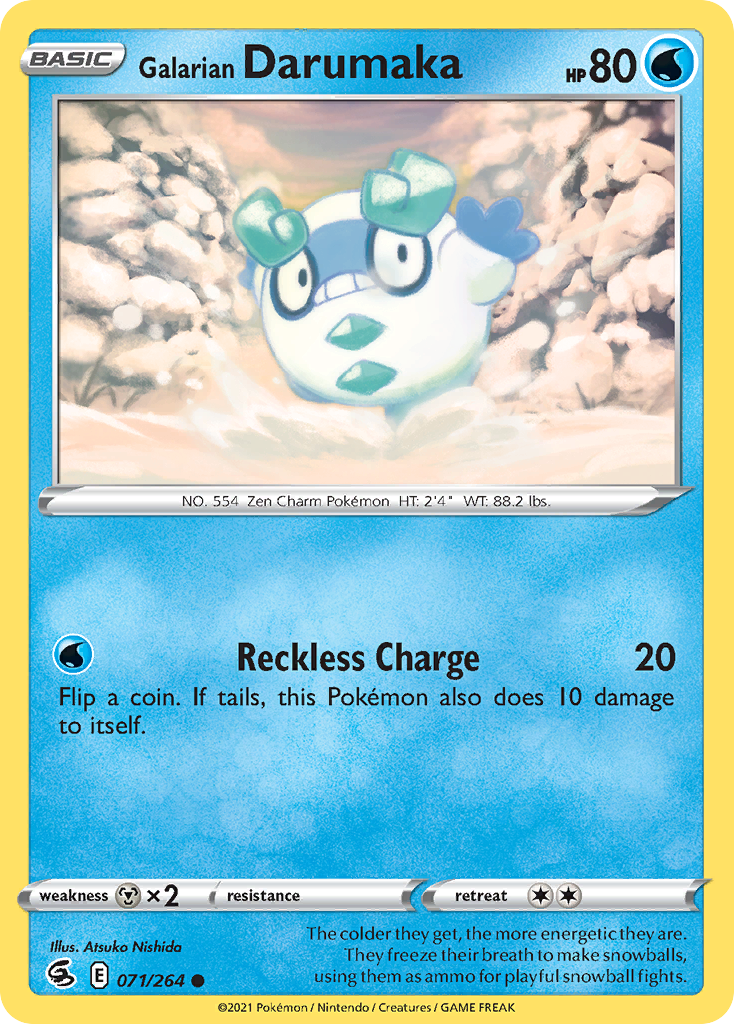 Galarian Darumaka — SWSH08: Fusion Strike #071/264
