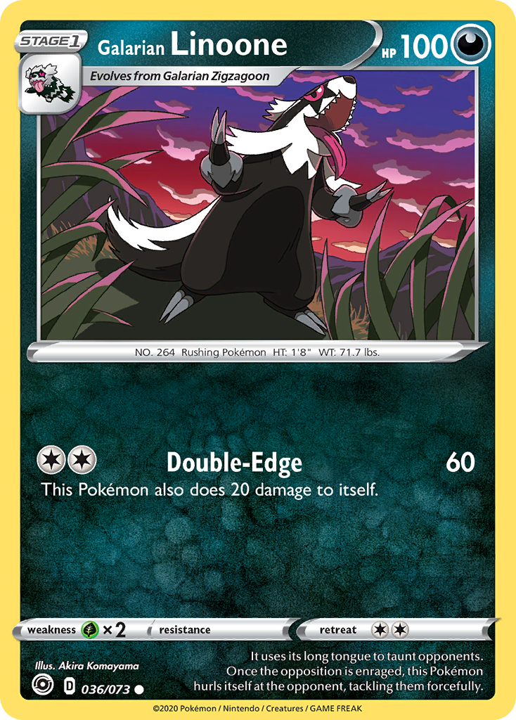 Galarian Linoone — Battle Academy 2022 #036/073