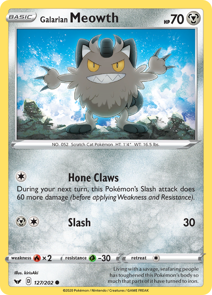 Galarian Meowth — SWSH01: Sword & Shield Base Set #127/202