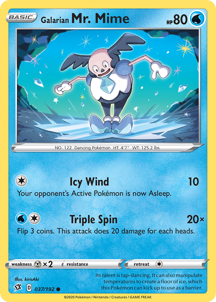 Galarian Mr. Mime — SWSH02: Rebel Clash #037/192