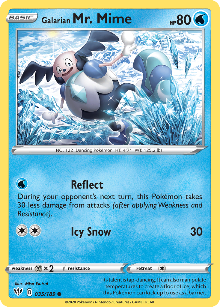 Galarian Mr. Mime — SWSH03: Darkness Ablaze #035/189