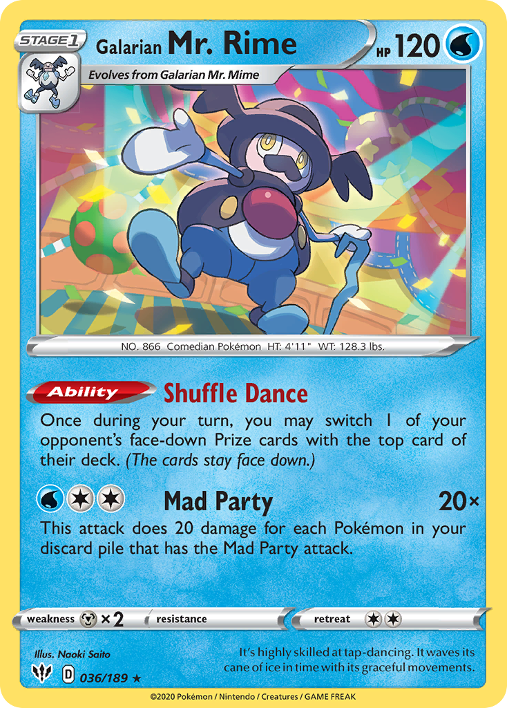 Galarian Mr. Rime — Miscellaneous Cards & Products #036/189