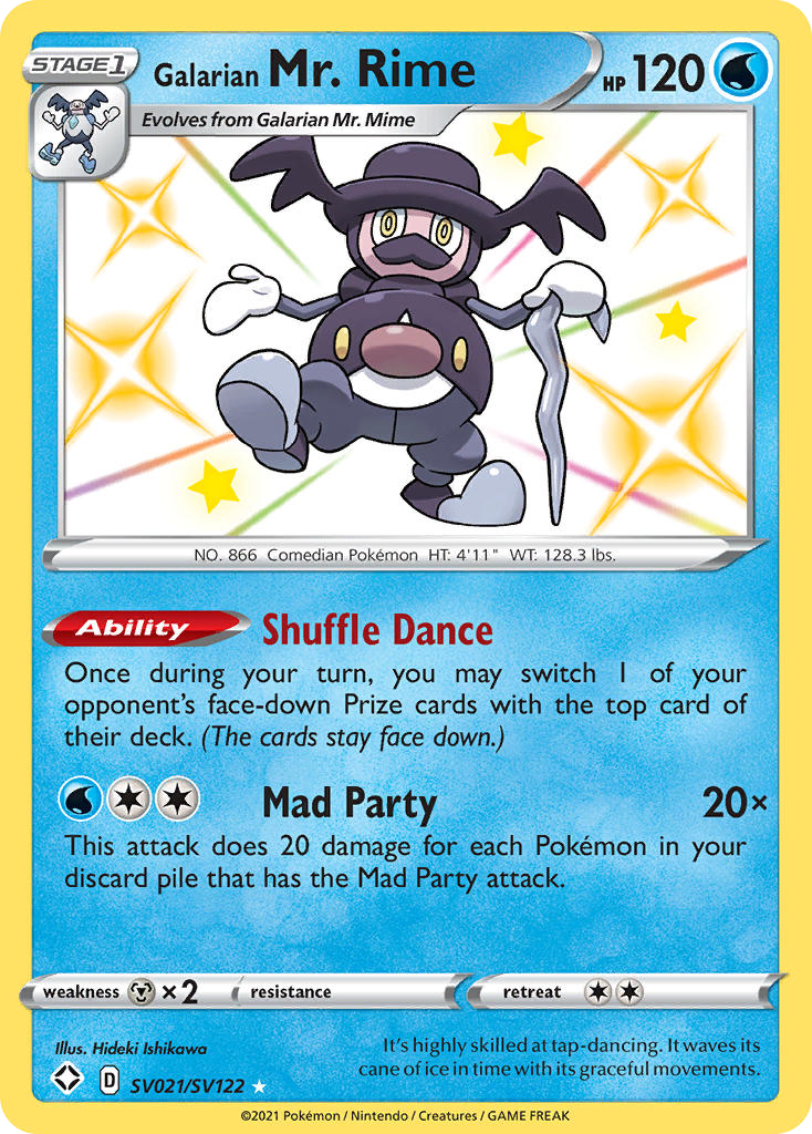 Galarian Mr. Rime — Shining Fates: Shiny Vault #SV021/SV122