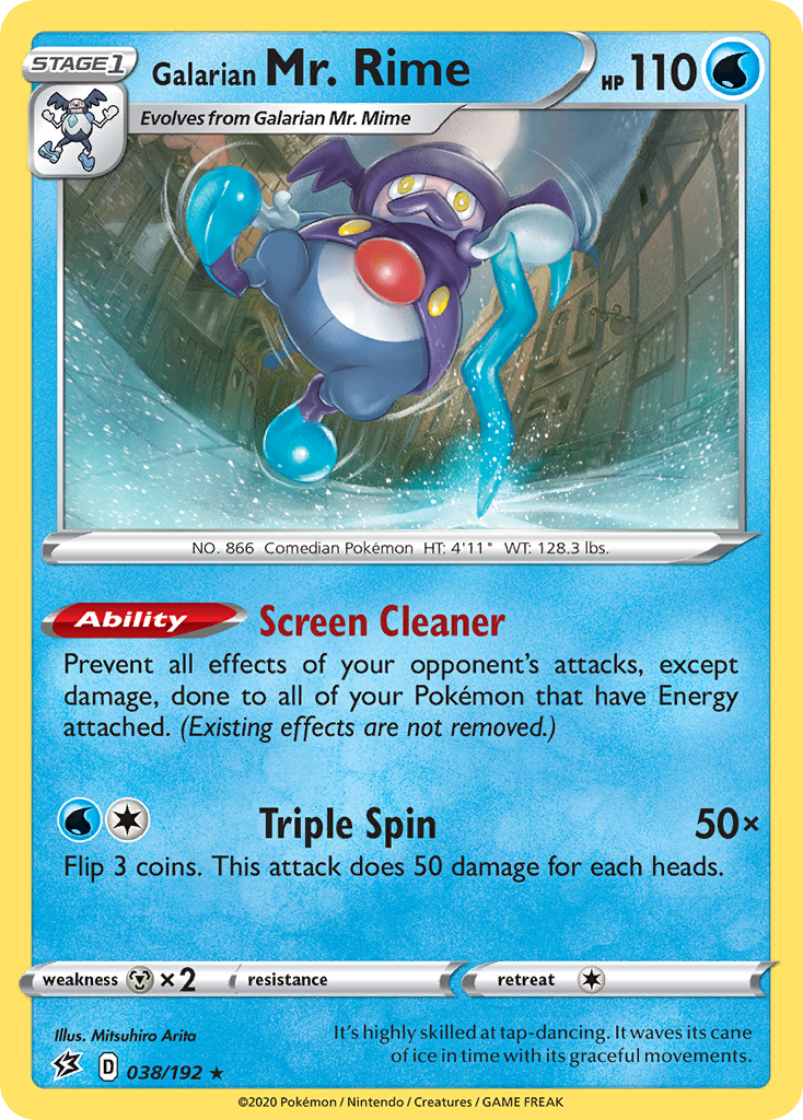 Galarian Mr. Rime — SWSH02: Rebel Clash #038/192