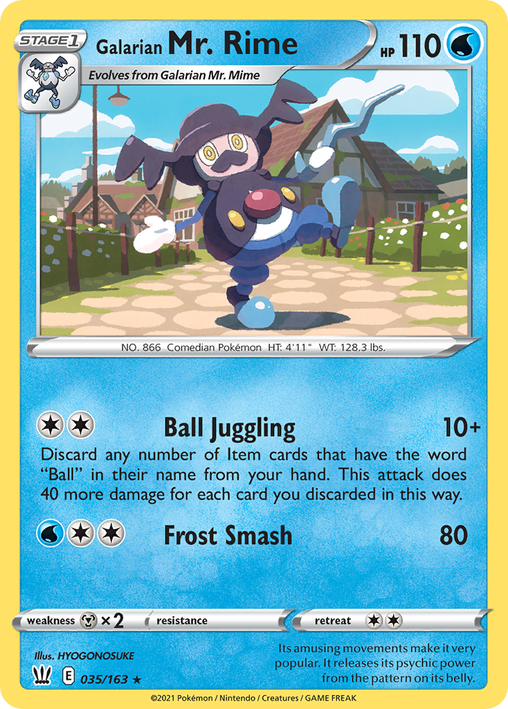 Galarian Mr. Rime — SWSH05: Battle Styles #035/163
