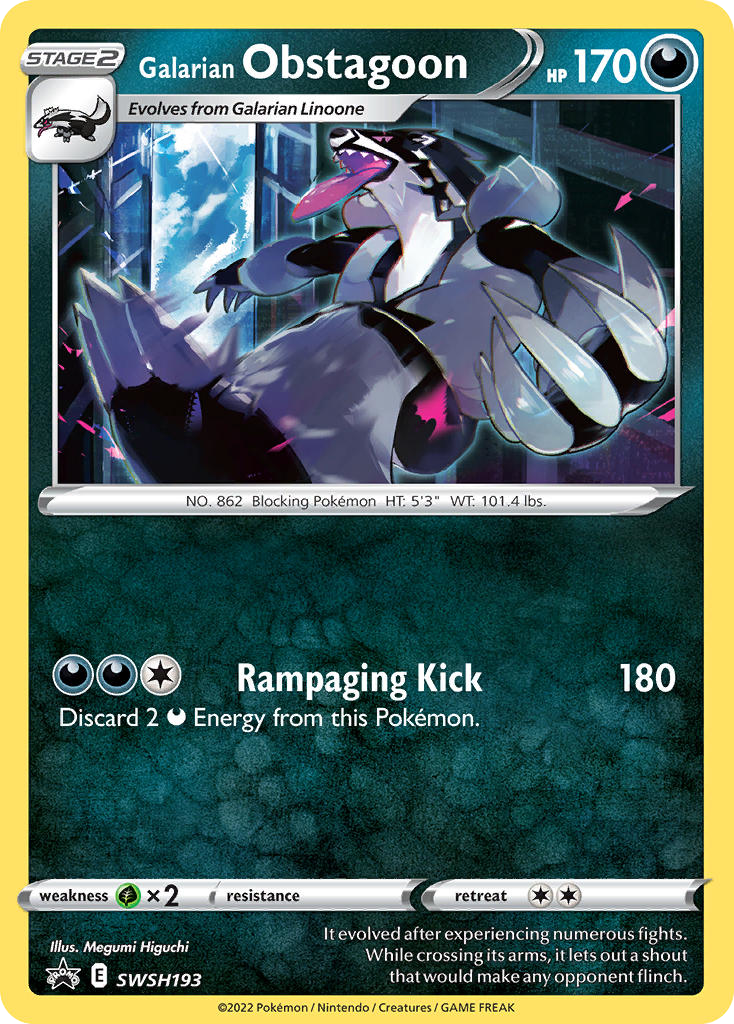 Galarian Obstagoon — SWSH: Sword & Shield Promo Cards #SWSH193