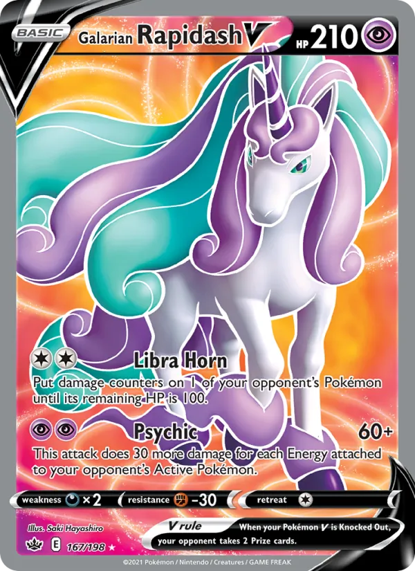 Galarian Rapidash V (Full Art) — SWSH06: Chilling Reign #167/198