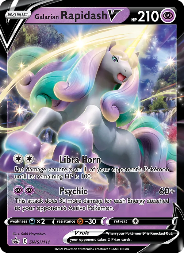 Galarian Rapidash V — Jumbo Cards #SWSH111