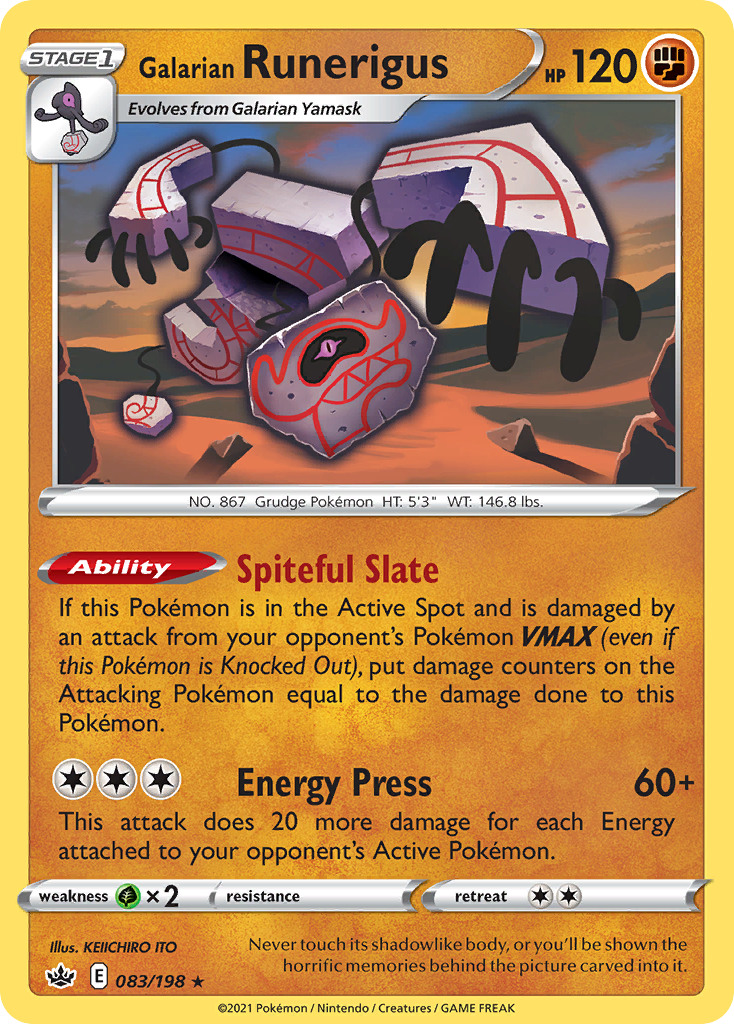 Galarian Runerigus — SWSH06: Chilling Reign #083/198