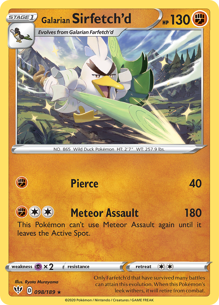 Galarian Sirfetch'd — Deck Exclusives #098/189