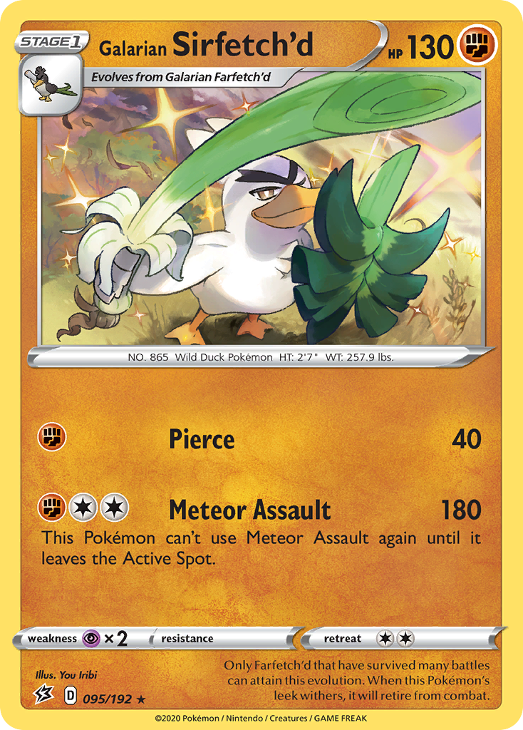 Galarian Sirfetch'd — SWSH02: Rebel Clash #095/192