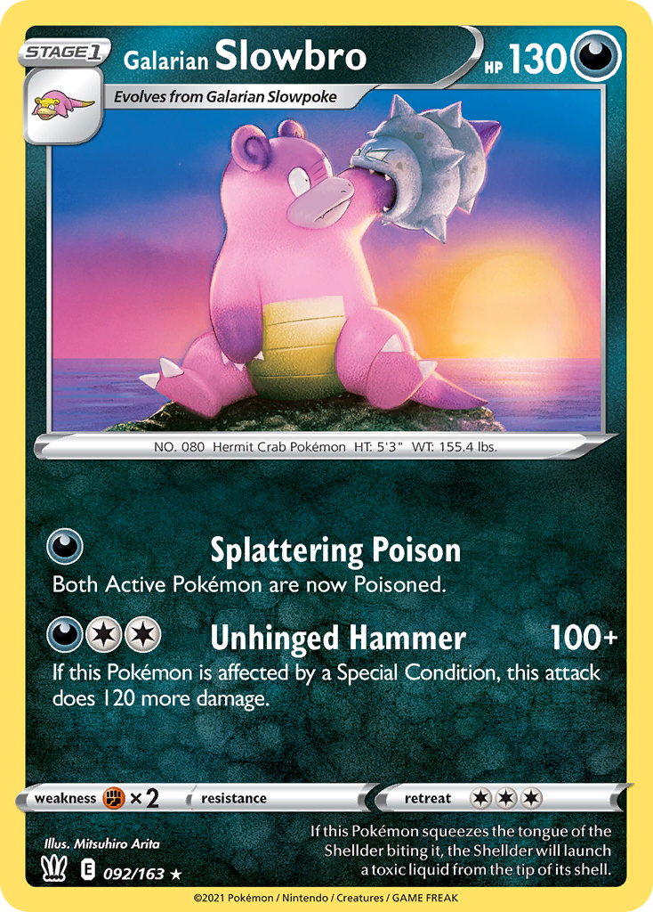 Galarian Slowbro — SWSH05: Battle Styles #092/163