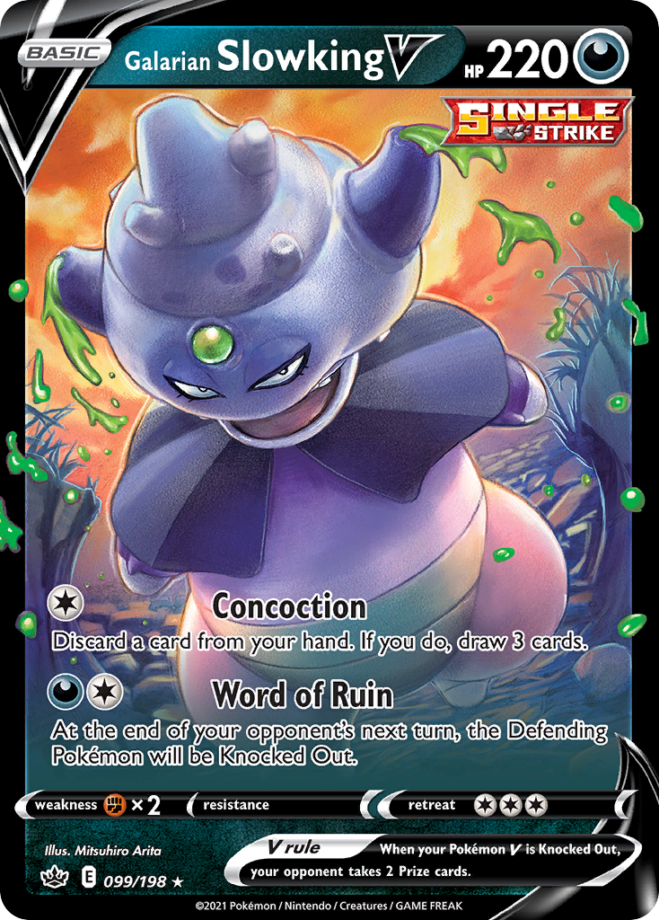 Galarian Slowking V — SWSH06: Chilling Reign #099/198