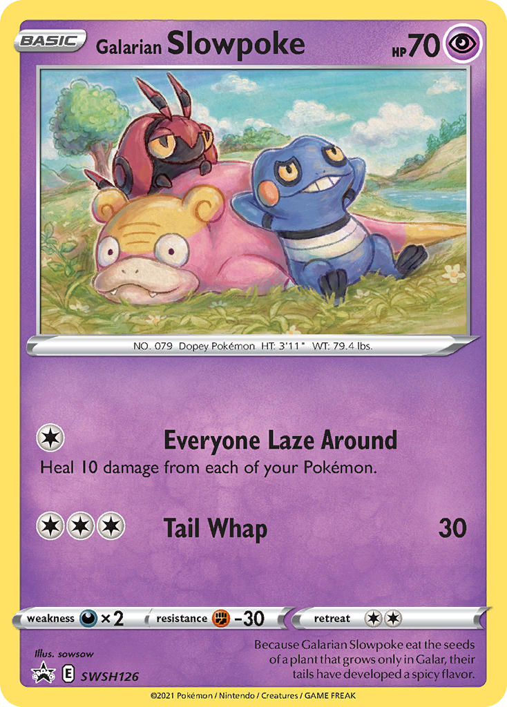 Galarian Slowpoke — SWSH: Sword & Shield Promo Cards #SWSH126