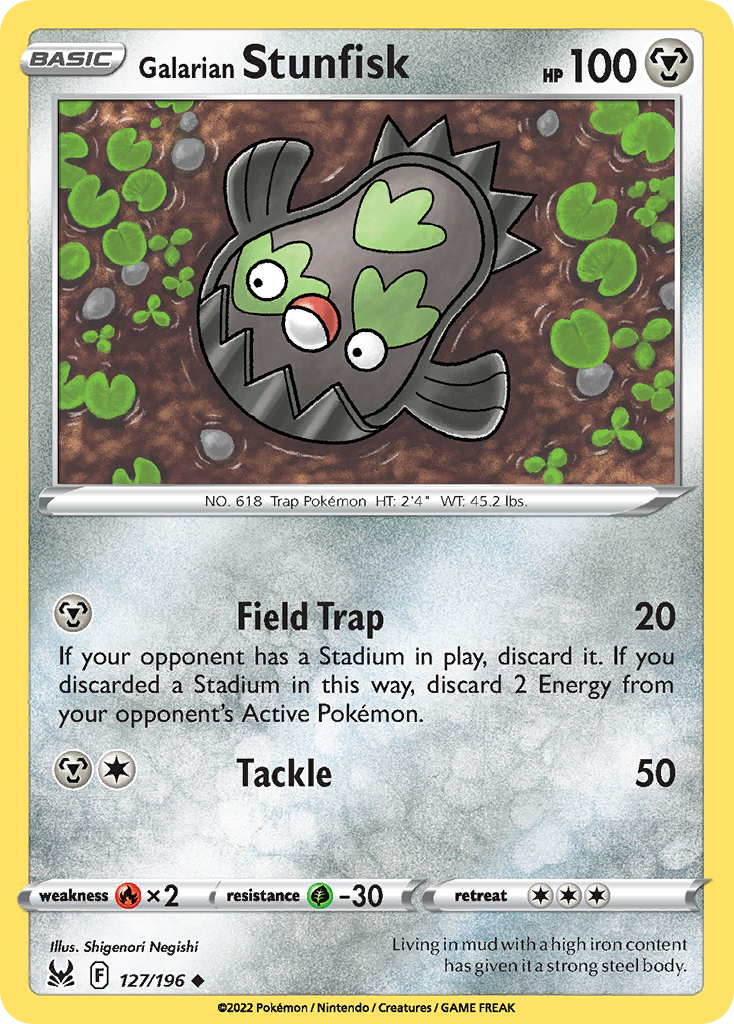 Galarian Stunfisk — SWSH11: Lost Origin #127/196