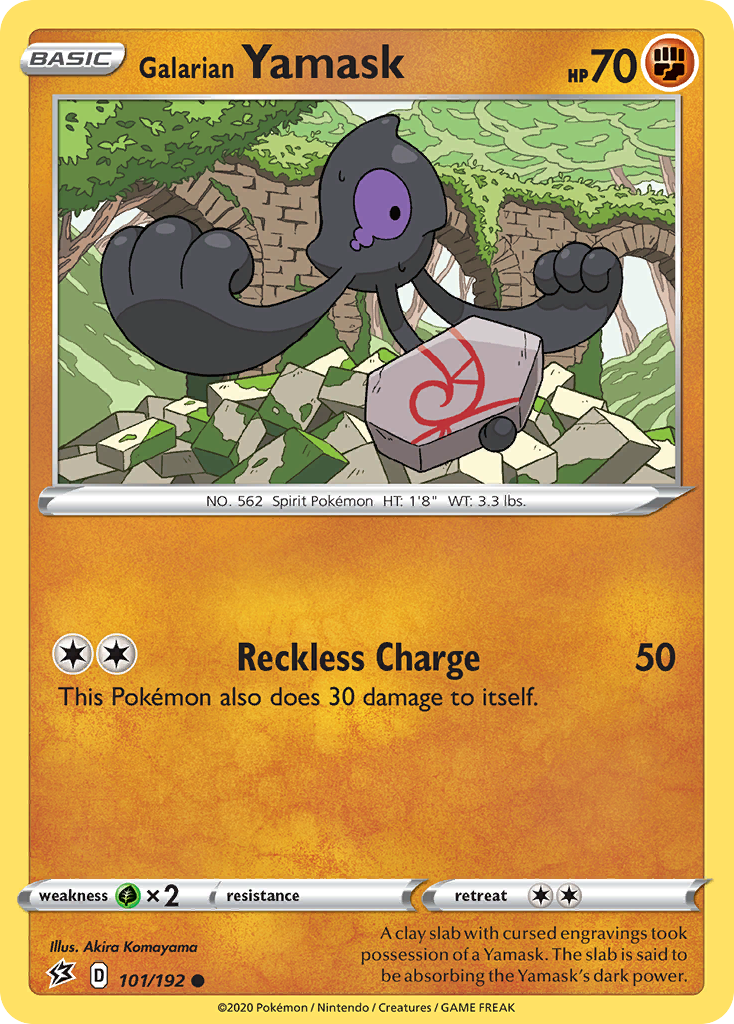 Galarian Yamask — SWSH02: Rebel Clash #101/192