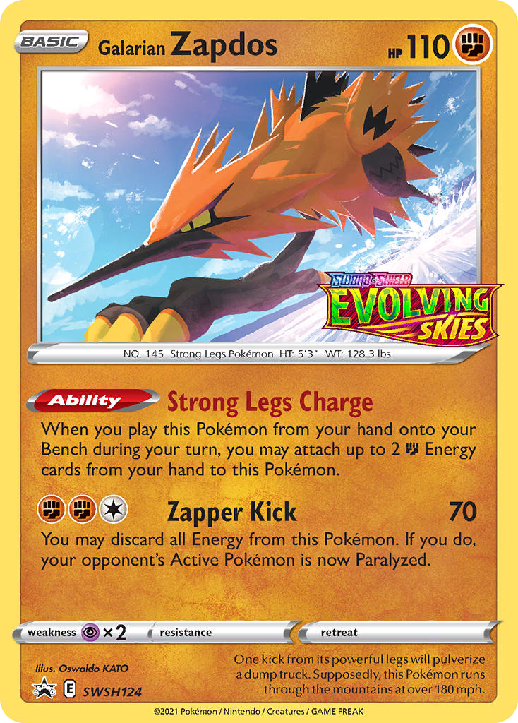 Galarian Zapdos — SWSH: Sword & Shield Promo Cards #SWSH124