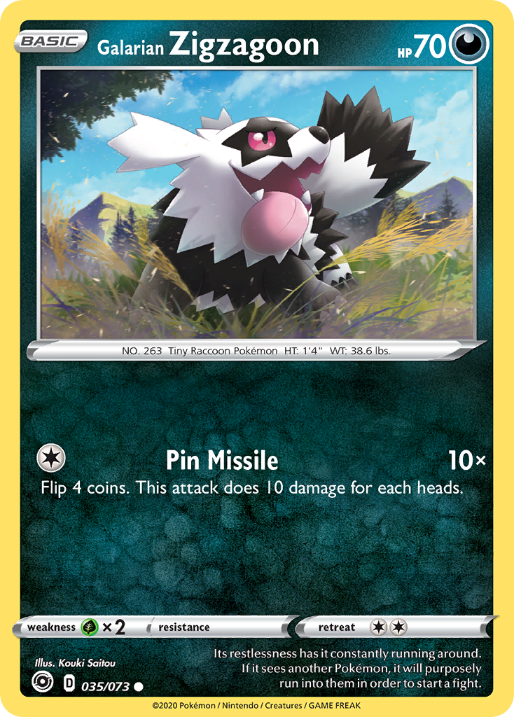 Galarian Zigzagoon — Battle Academy 2022 #035/073
