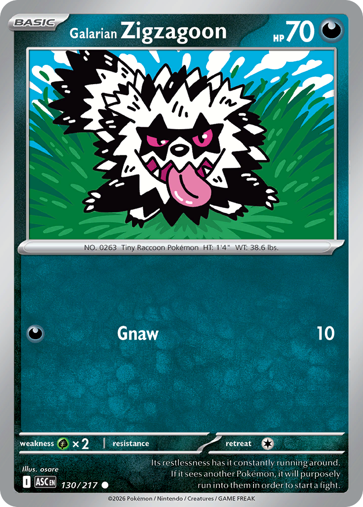 Galarian Zigzagoon (Energy Symbol Pattern)