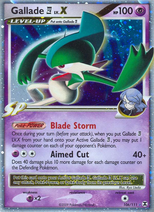 Gallade E4 Lv.X — Rising Rivals #106/111