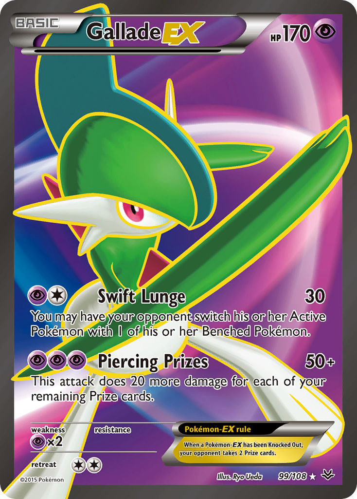 Gallade EX (99 Full Art) — XY - Roaring Skies #99/108