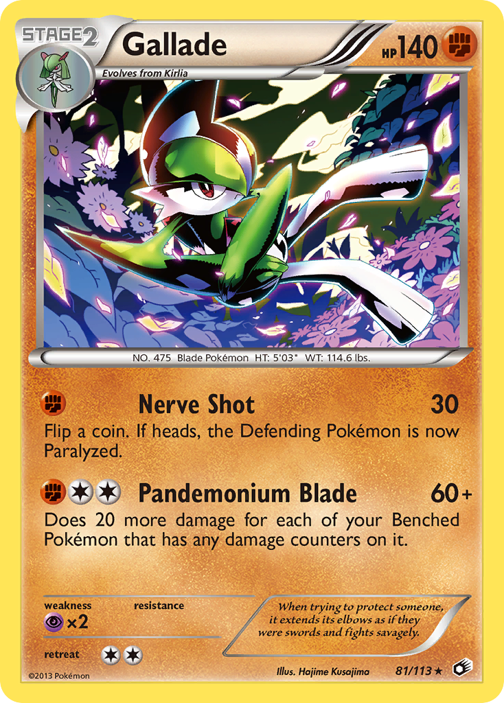 Gallade — Legendary Treasures #81/113