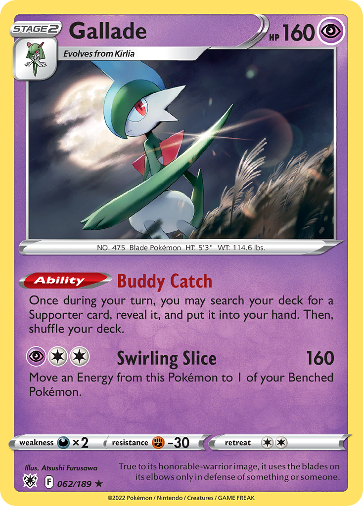 Gallade — SWSH10: Astral Radiance #062/189