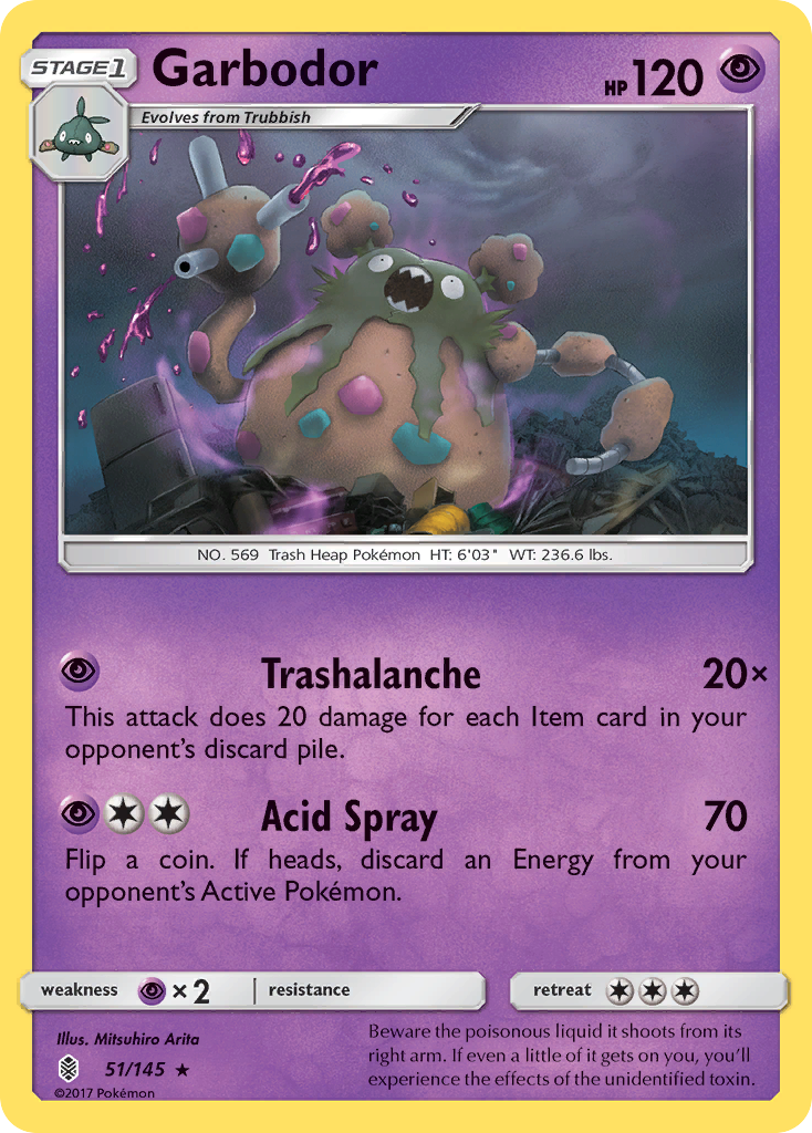 Garbodor — SM - Guardians Rising #51/145