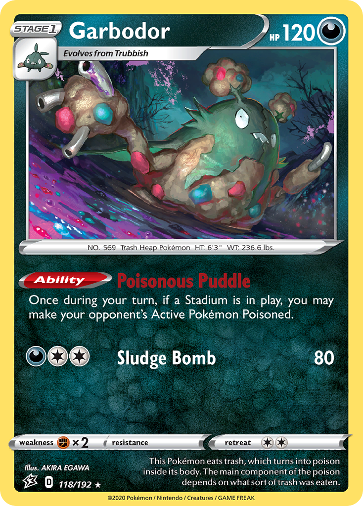 Garbodor — SWSH02: Rebel Clash #118/192