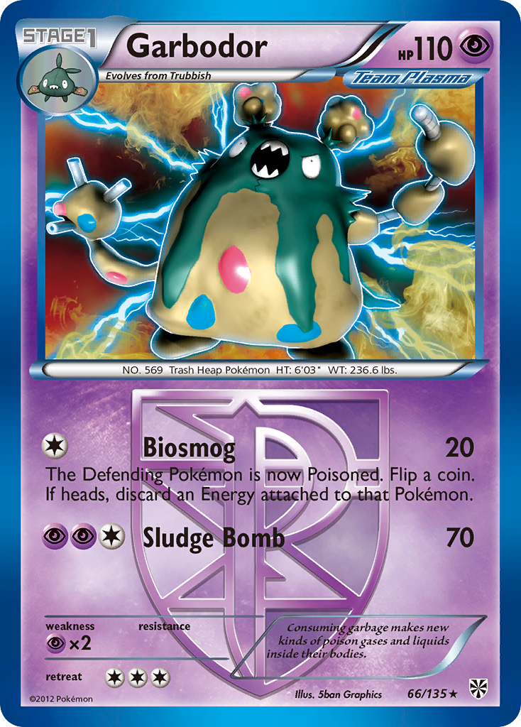 Garbodor (Team Plasma) (66) — Plasma Storm #66/135