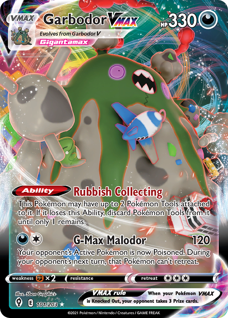 Garbodor VMAX — SWSH07: Evolving Skies #101/203