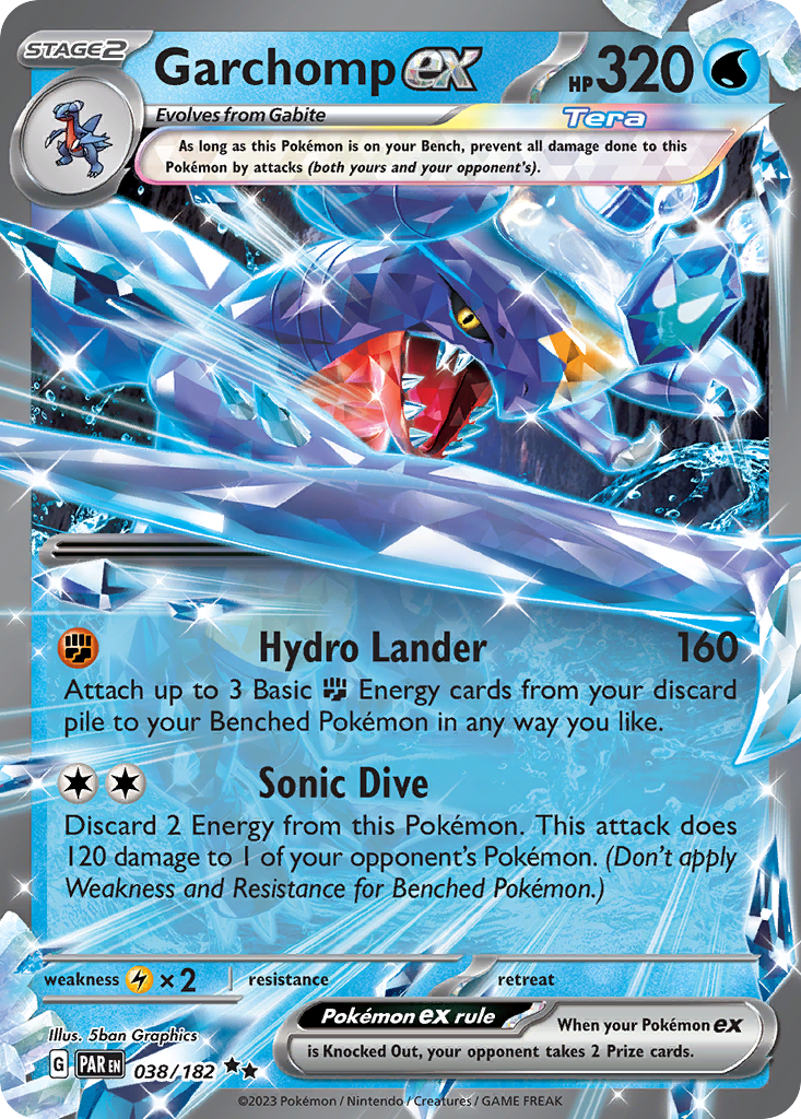 Garchomp ex — Prize Pack Series Cards #038/182