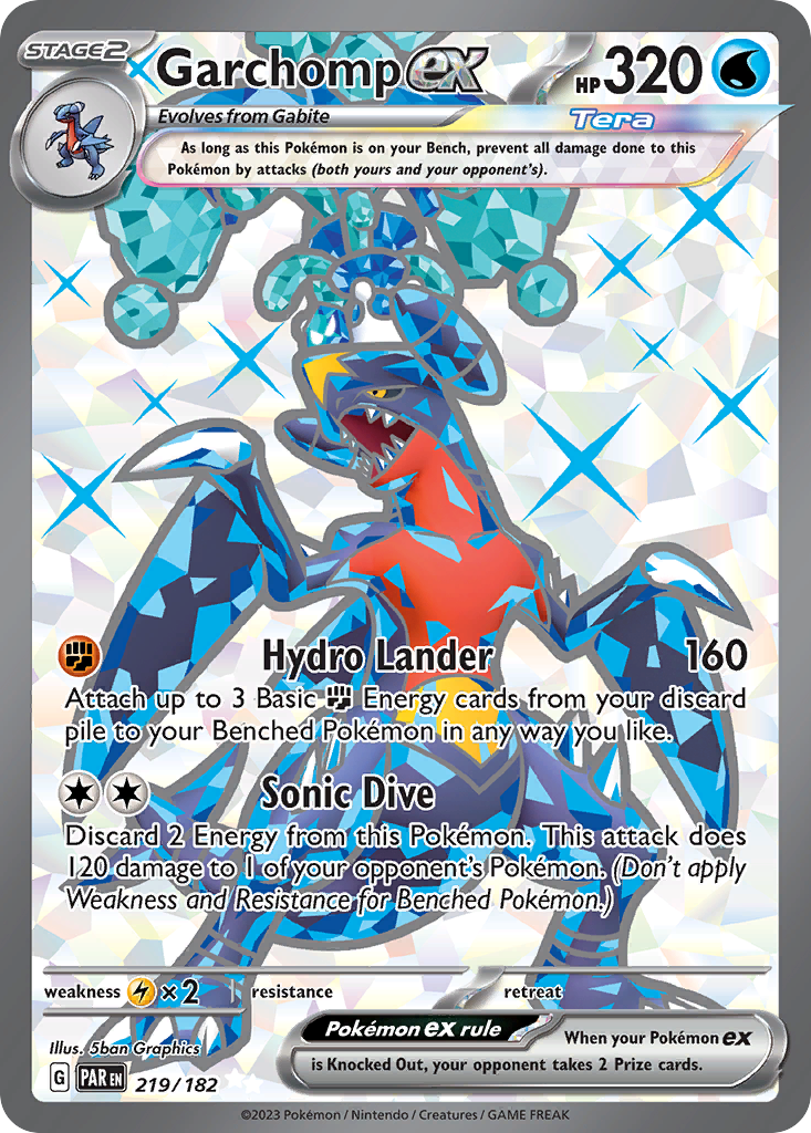Garchomp ex — SV04: Paradox Rift #219/182