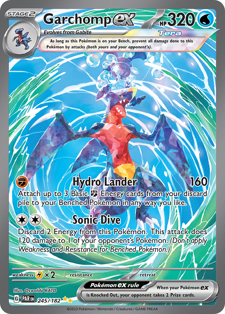 Garchomp ex — SV04: Paradox Rift #245/182